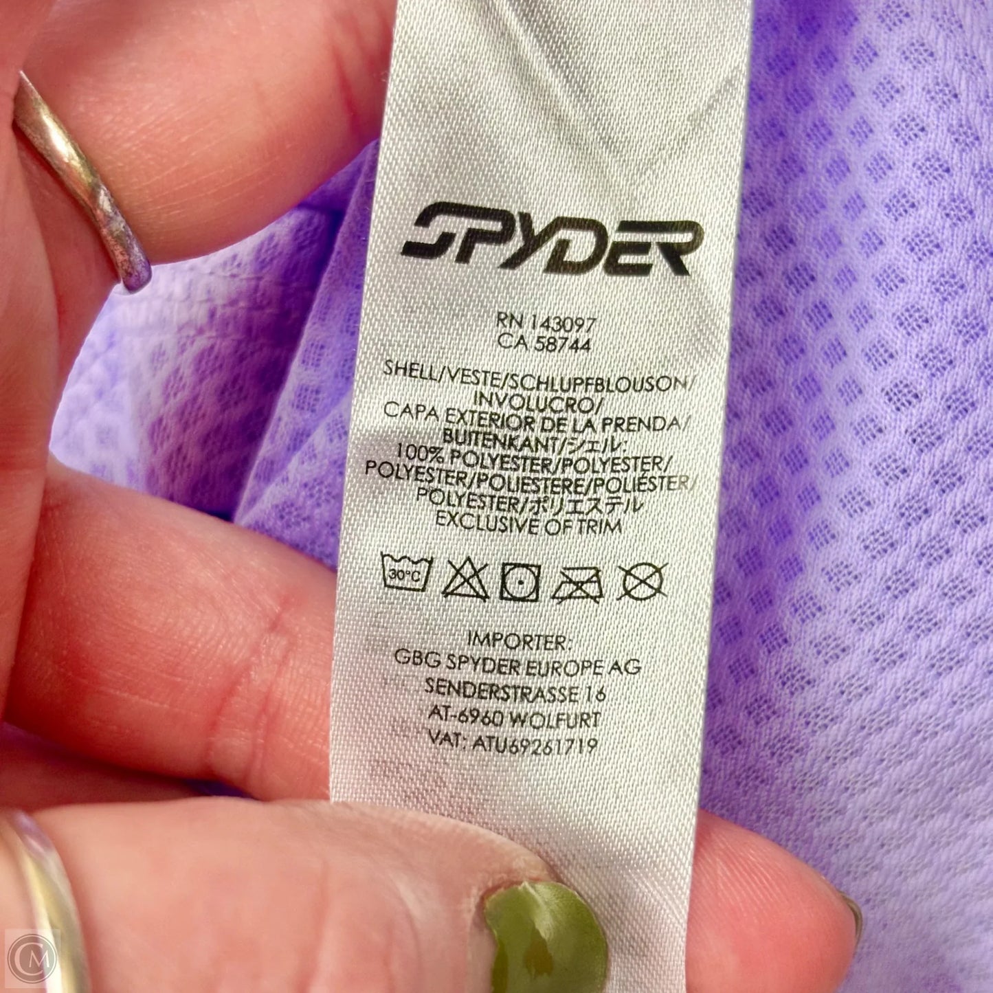 Athletic Tank Top By Spyder In Purple, Size: Xl
