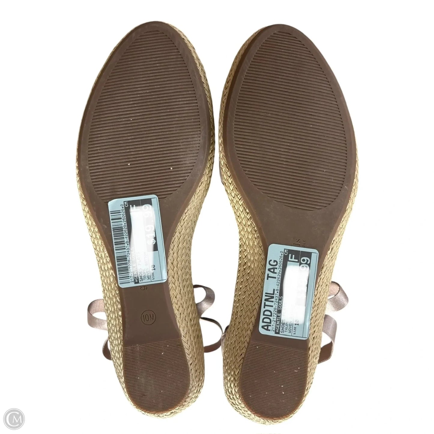 Shoes Flats By Gentle Souls In Taupe, Size: 10