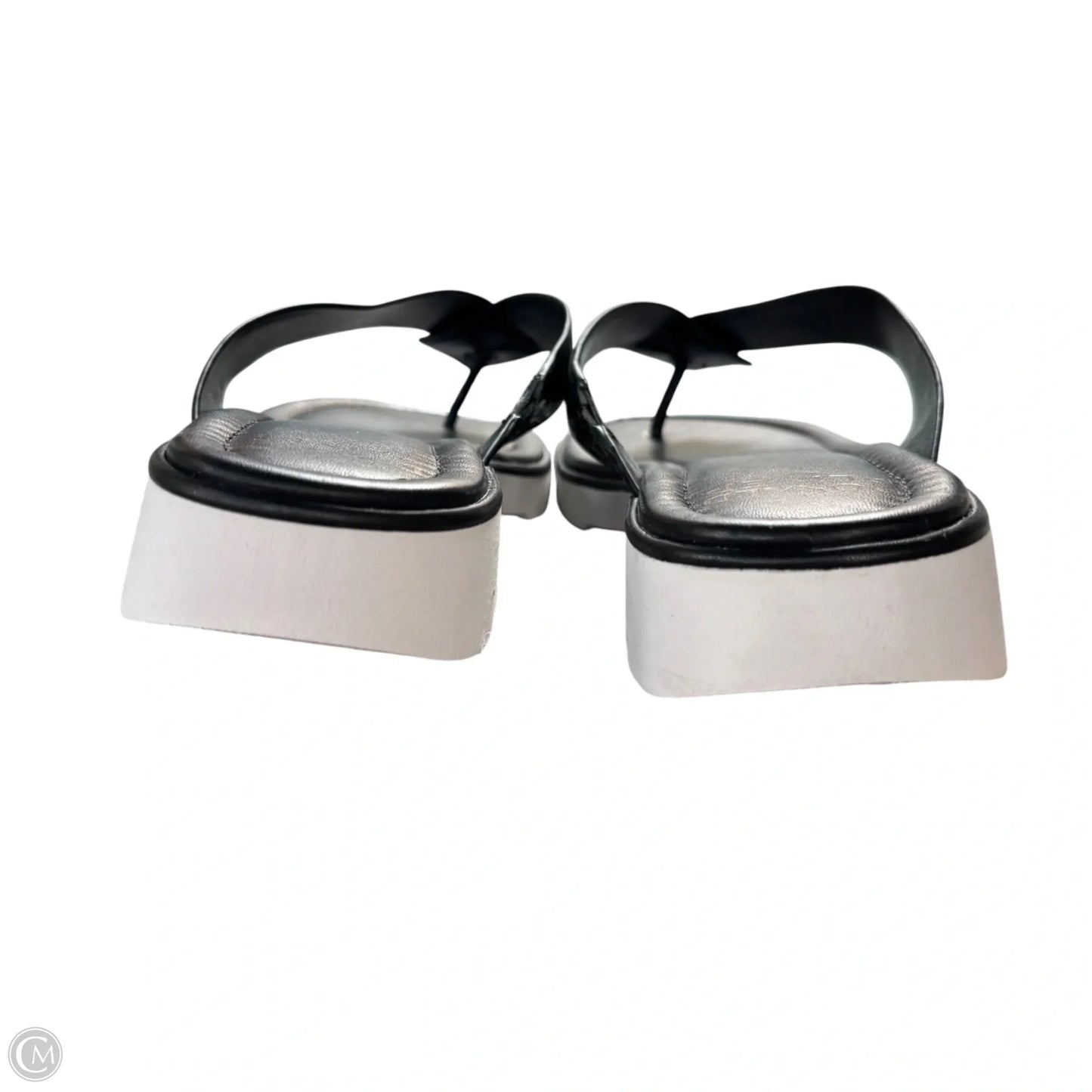 Sandals Flip Flops By Donald Pliner In Black, Size: 10