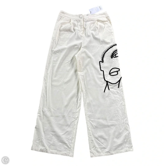 Pants Wide Leg By Akira In White, Size: L