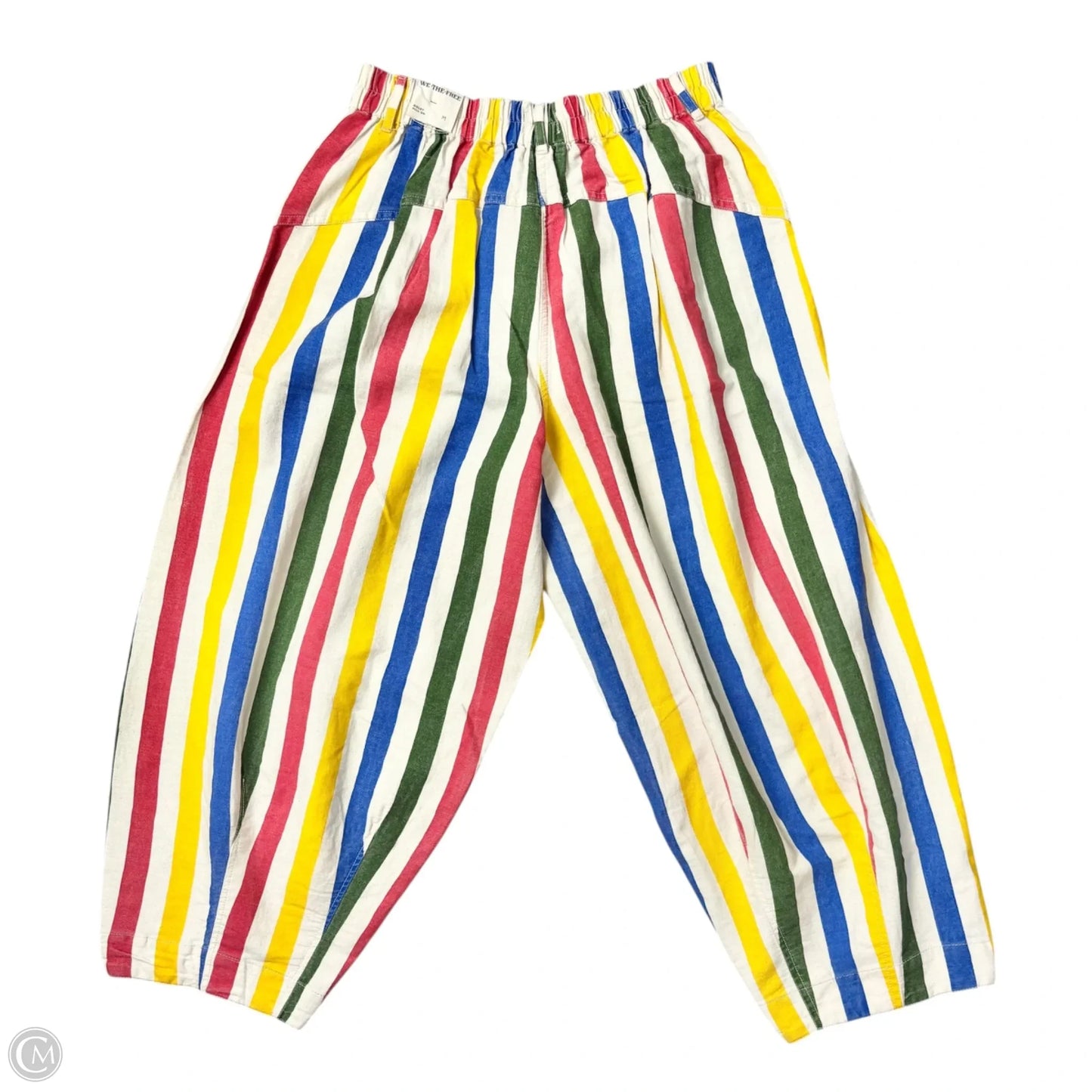 Pants Wide Leg By We The Free In Striped Pattern, Size: M