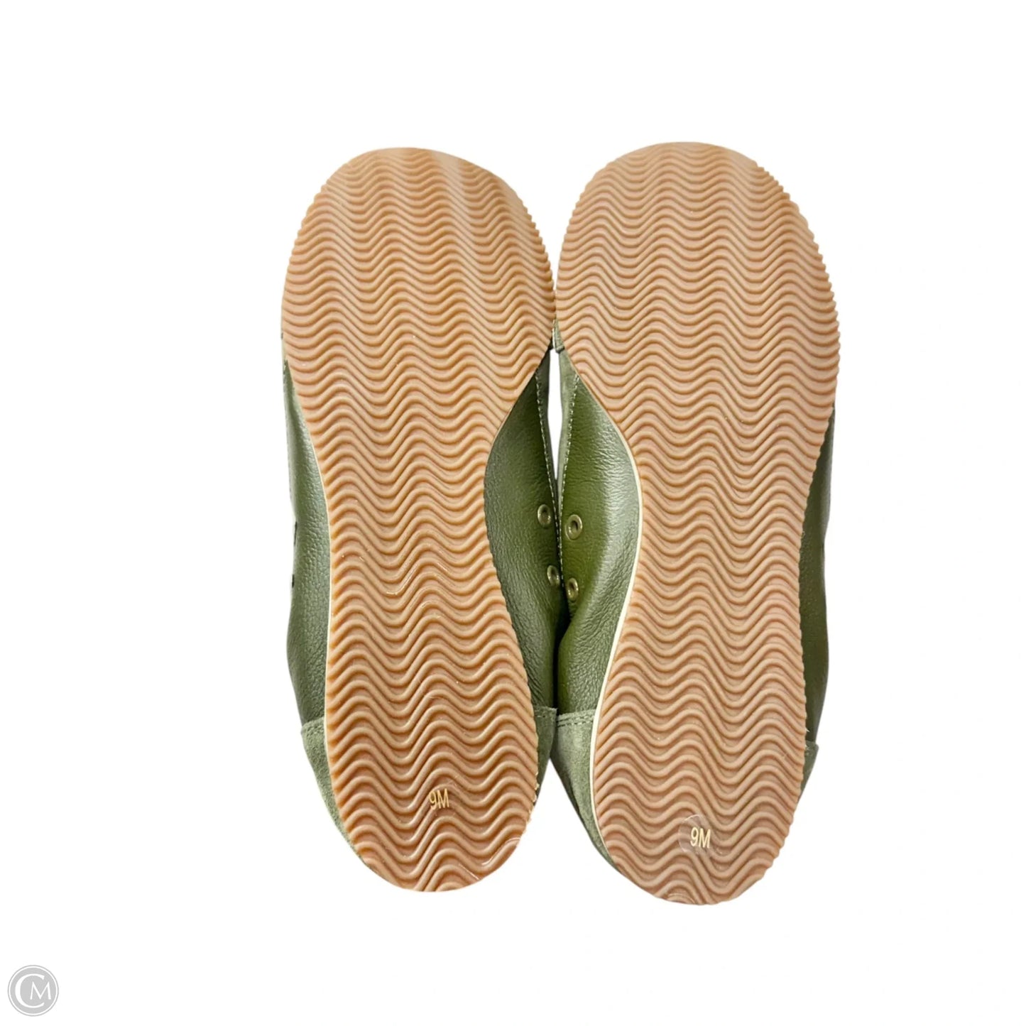 Shoes Designer By Tory Burch In Green & Yellow, Size: 9
