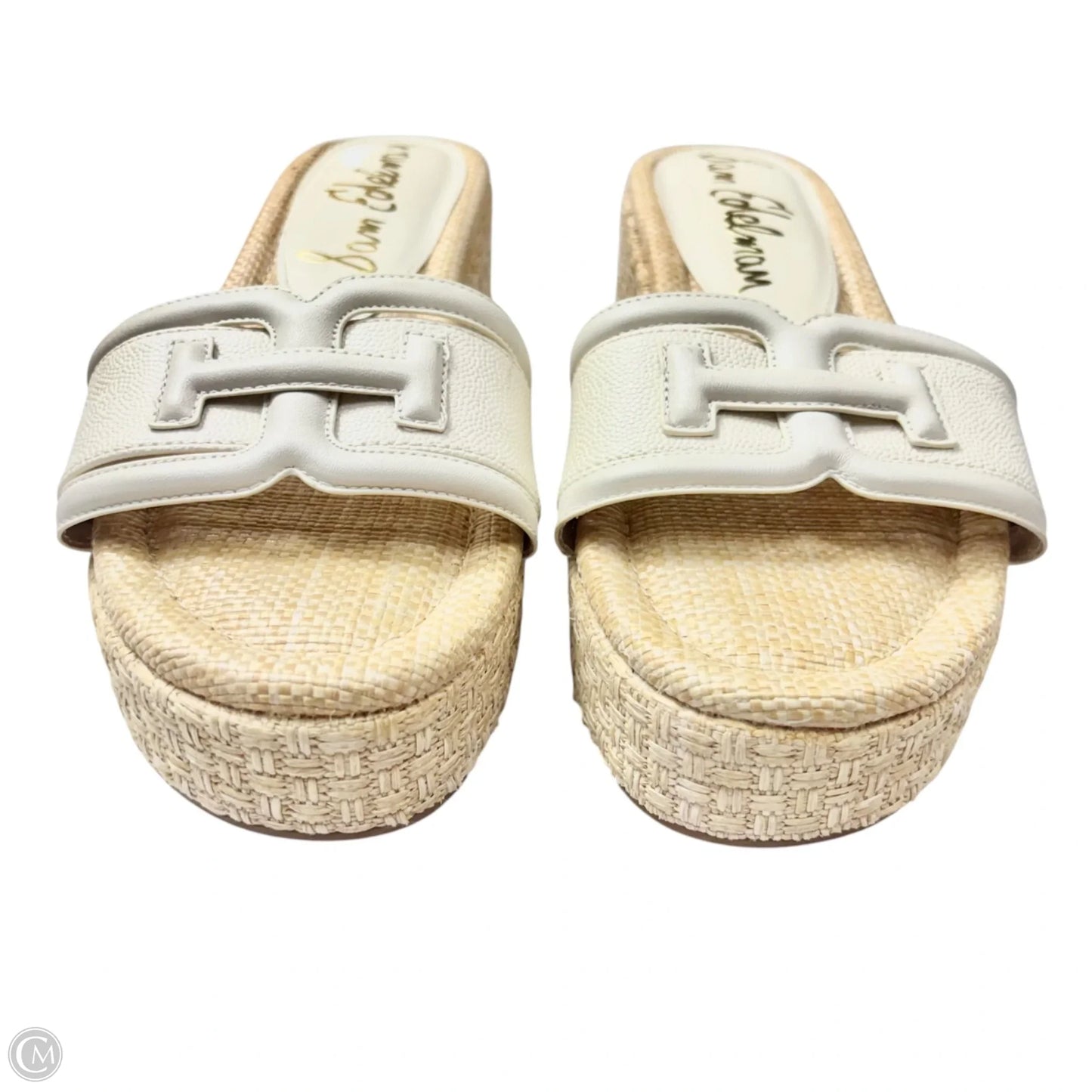 Sandals Heels Wedge By Sam Edelman In Cream, Size: 8.5