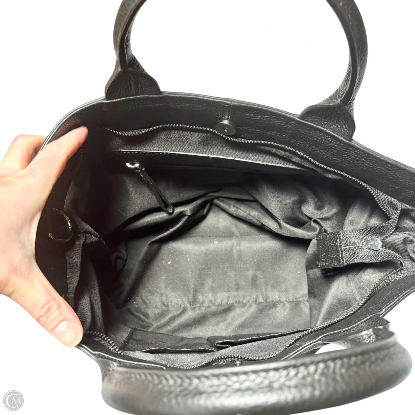 Handbag Leather By Lo Pelle Italia, Size: Medium