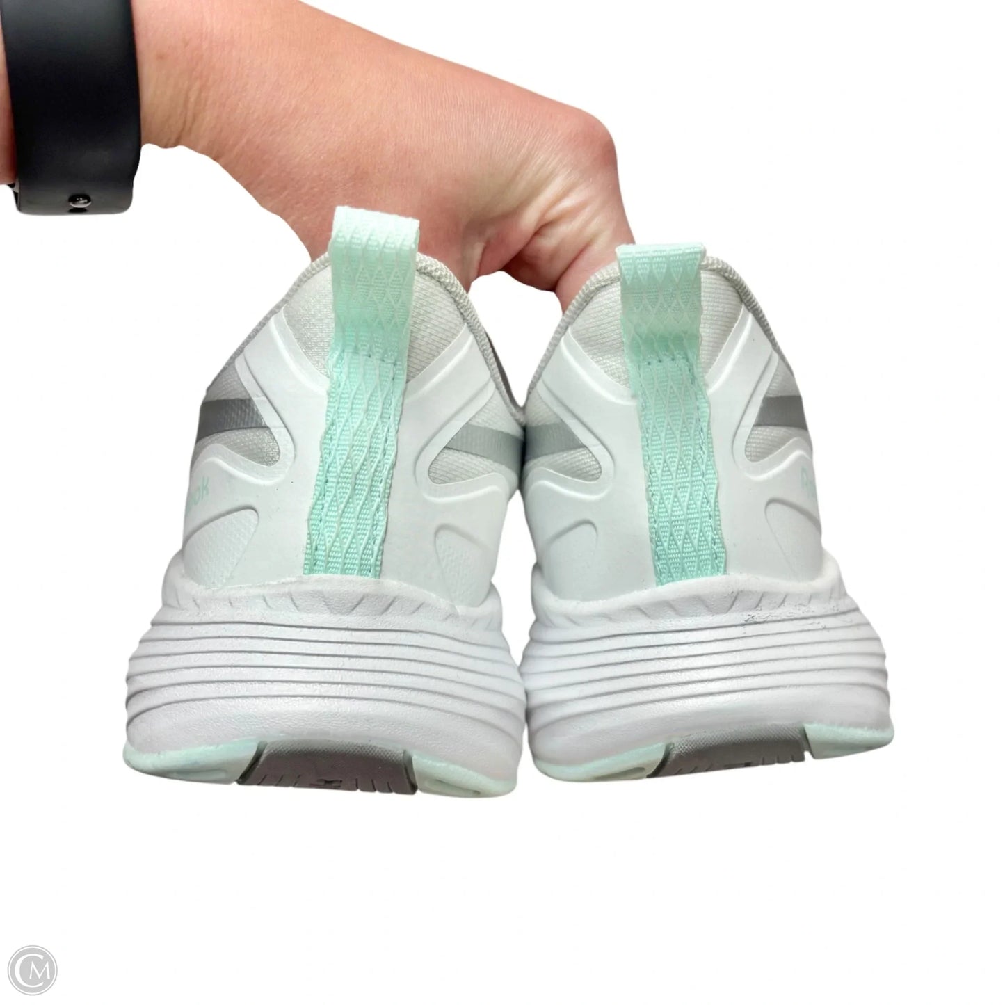 Shoes Athletic By Reebok In Blue & Grey, Size: 9