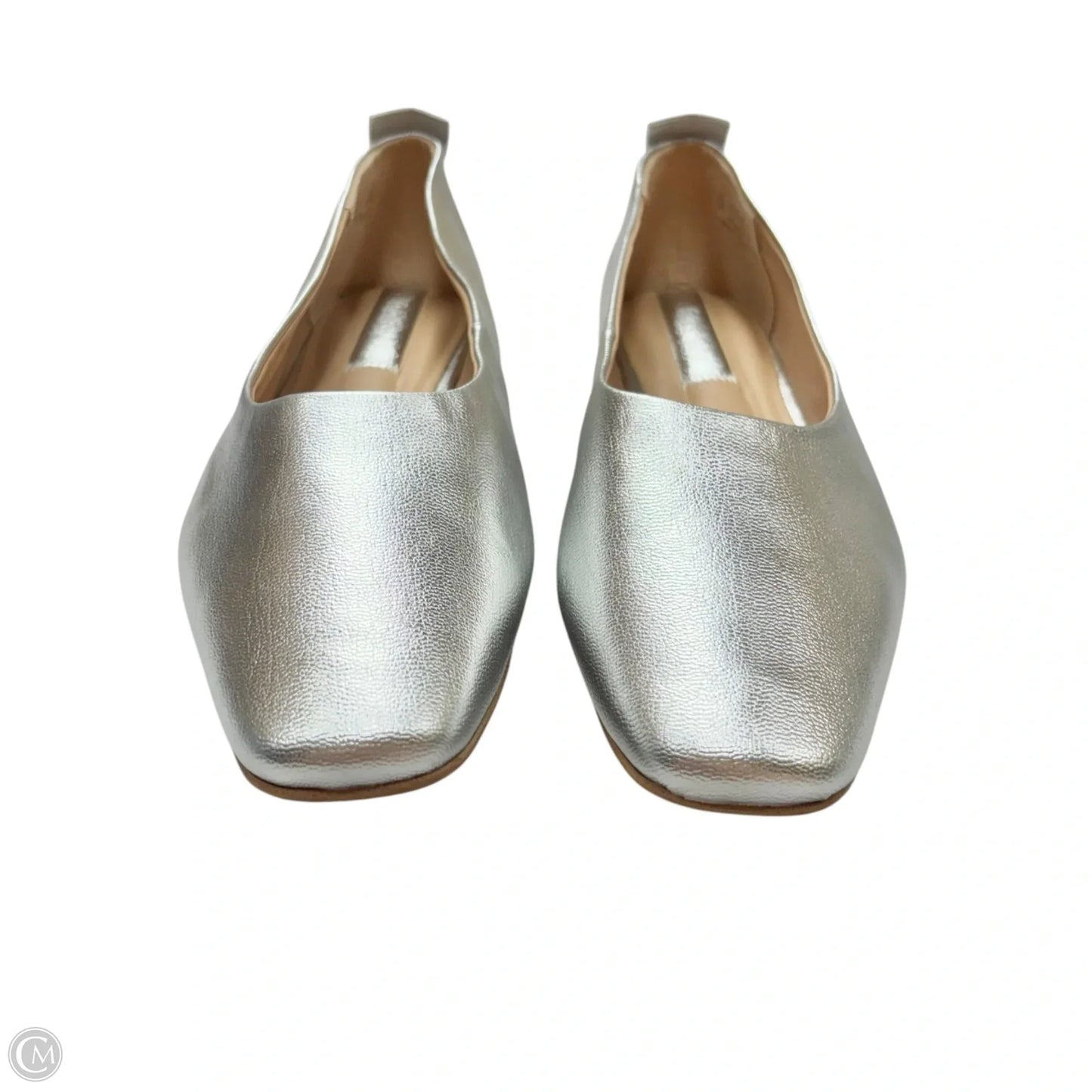 Shoes Flats By Franco Sarto In Silver, Size: 9