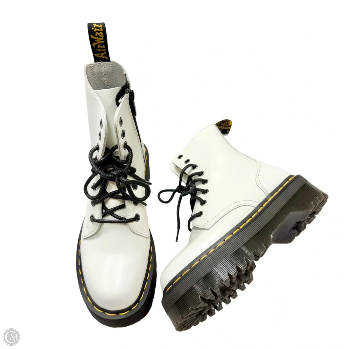 Boots Leather By Dr Martens In White, Size: 7
