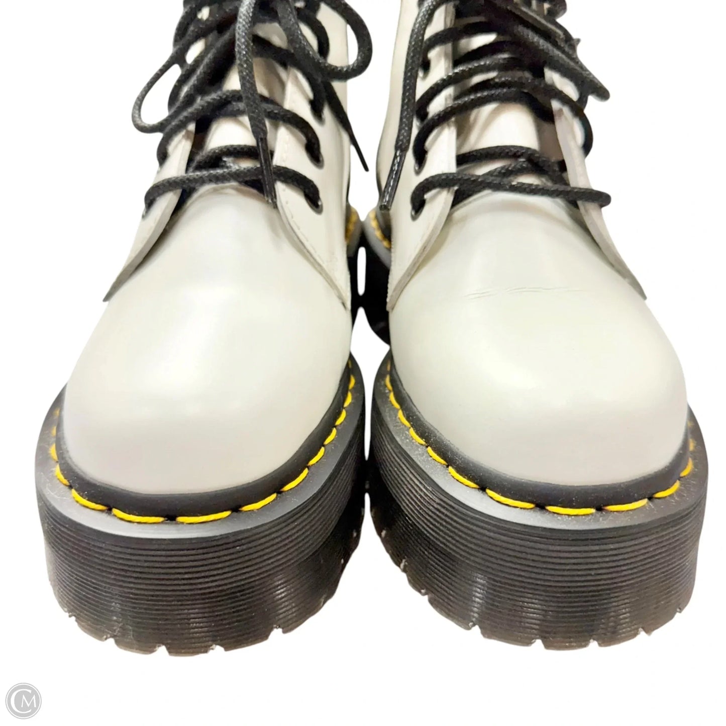 Boots Leather By Dr Martens In White, Size: 7