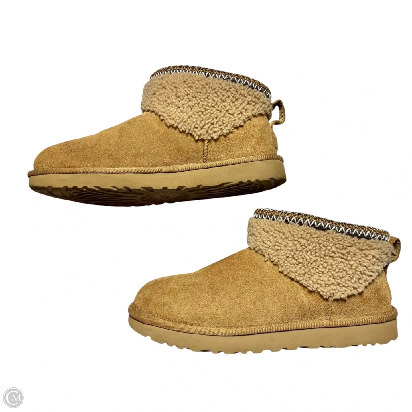 Boots Designer By Ugg In Brown, Size: 10