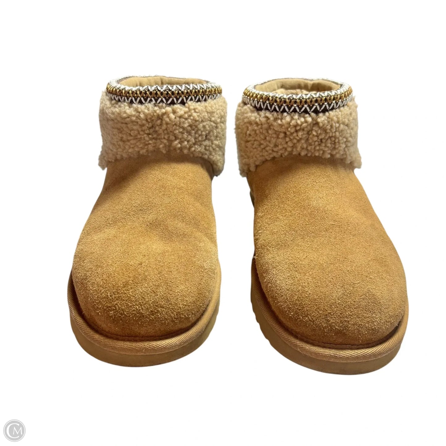 Boots Designer By Ugg In Brown, Size: 10