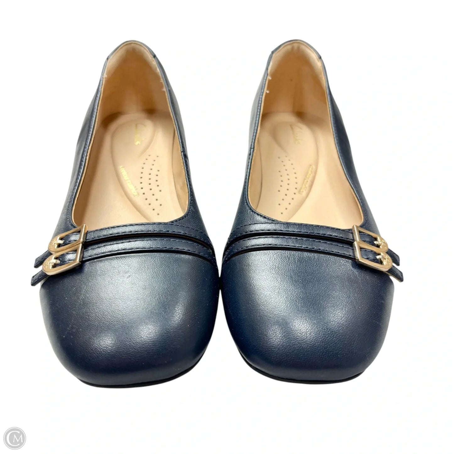 Shoes Heels Kitten By Clarks In Navy, Size: 8.5