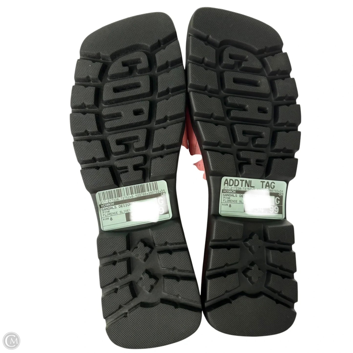 Sandals Designer By Coach In Pink, Size: 8
