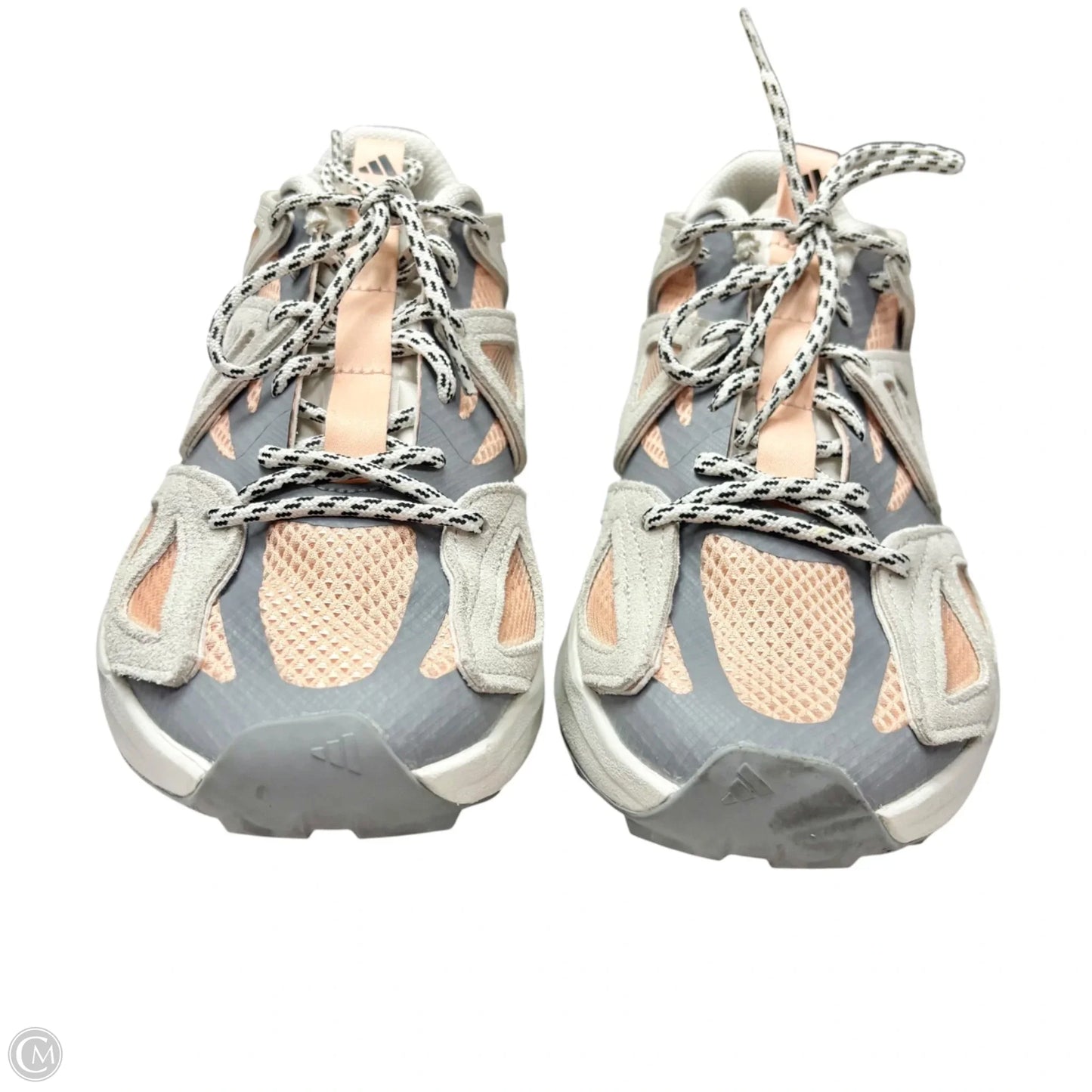 Shoes Athletic By Adidas In Grey & Orange, Size: 9.5