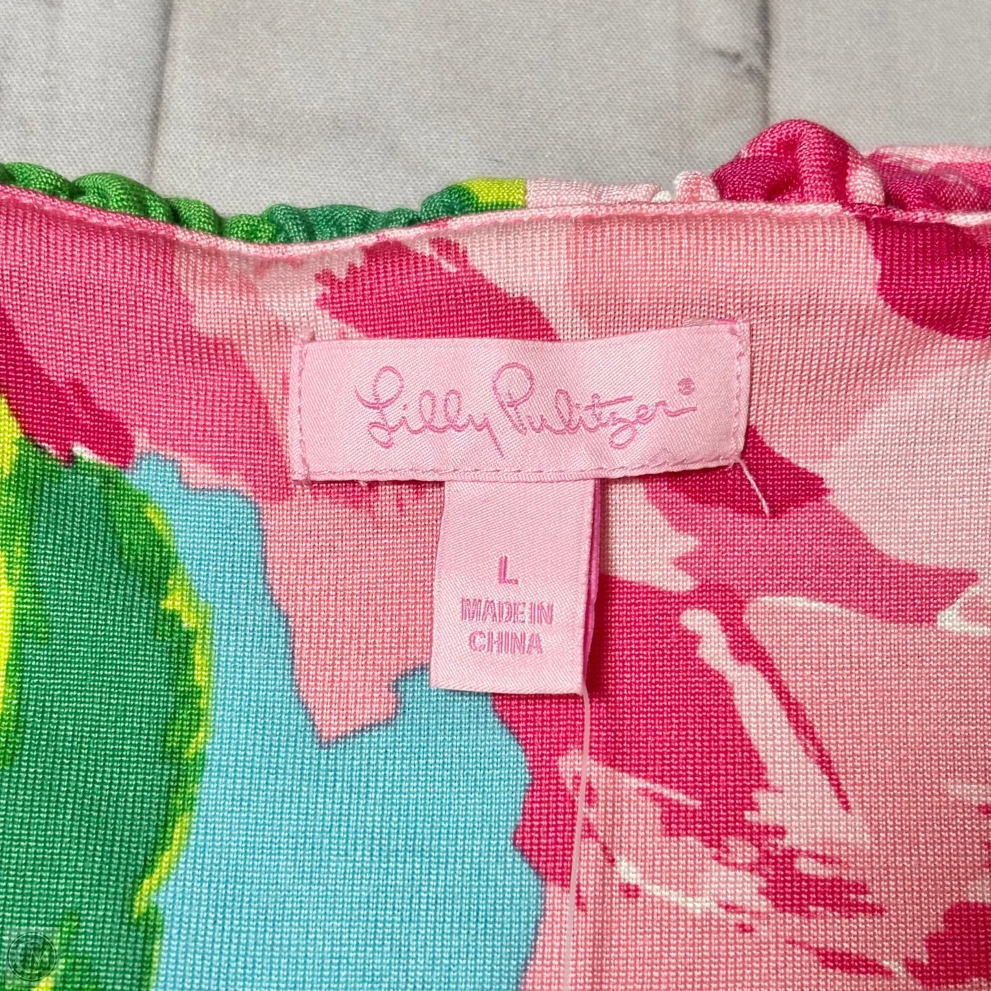 Dress Designer By Lilly Pulitzer In Floral Print, Size: L