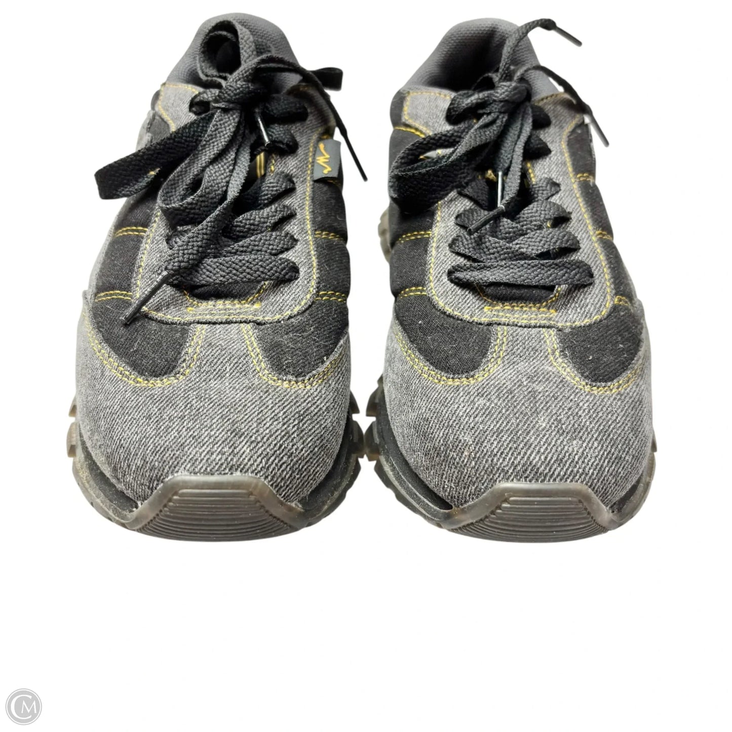 Shoes Luxury Designer By Marc Jacobs In Black & Grey, Size: 9