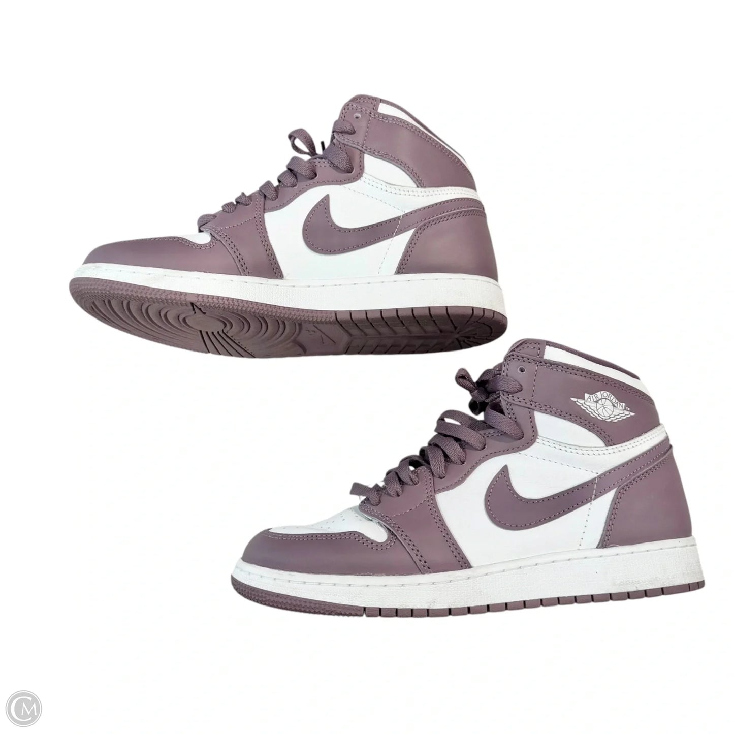 Shoes Luxury Designer By Jordan In Purple & White, Size: 9