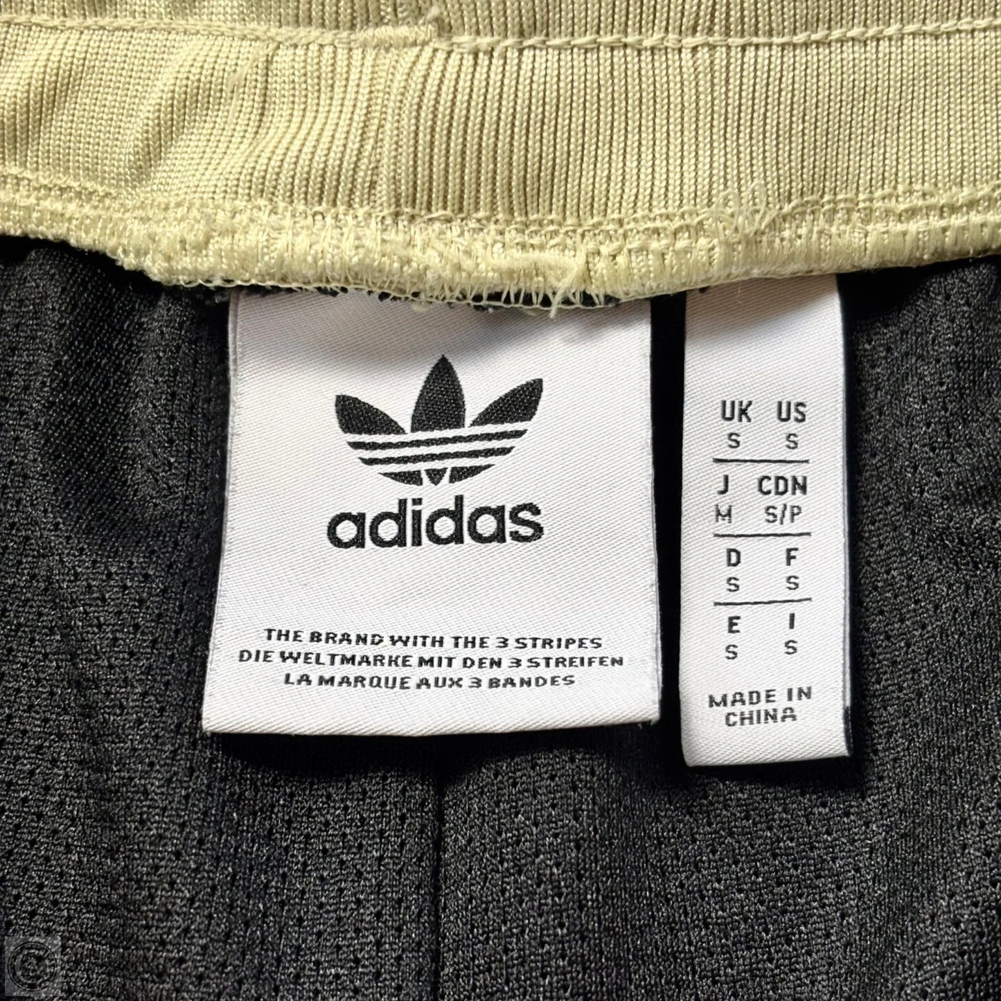 Athletic Shorts By Adidas In Black & Gold, Size: S
