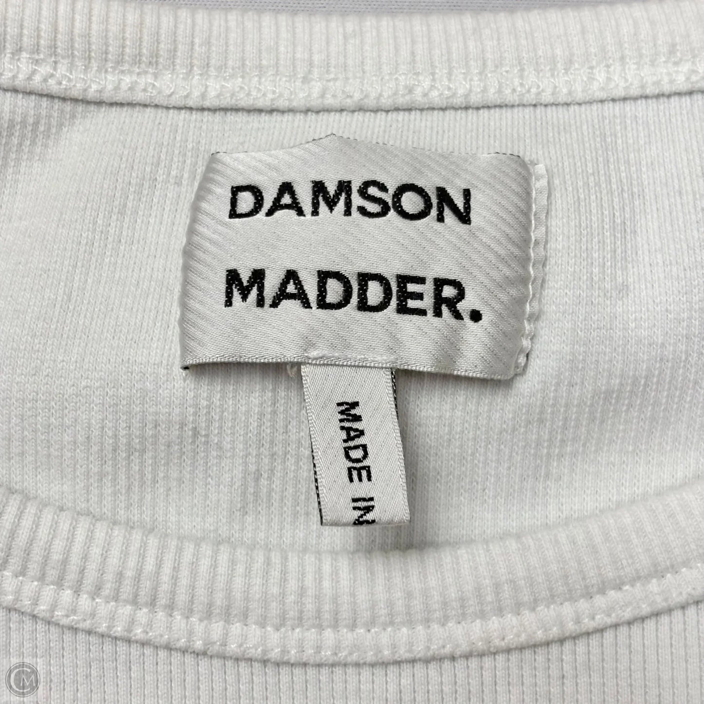 Tank Top By Damson Madder In White, Size: L
