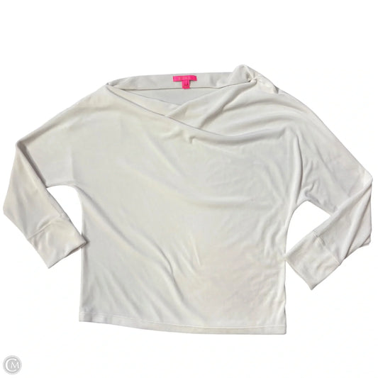 Top Long Sleeve Designer By Lilly Pulitzer In White, Size: Xl