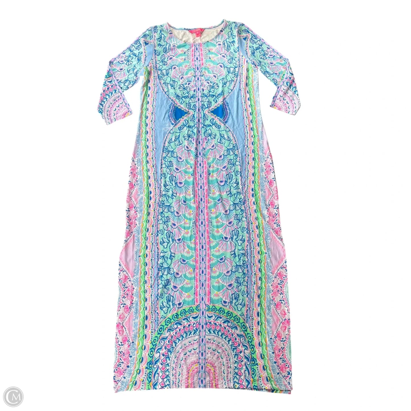 Dress Designer By Lilly Pulitzer In Floral Print, Size: L