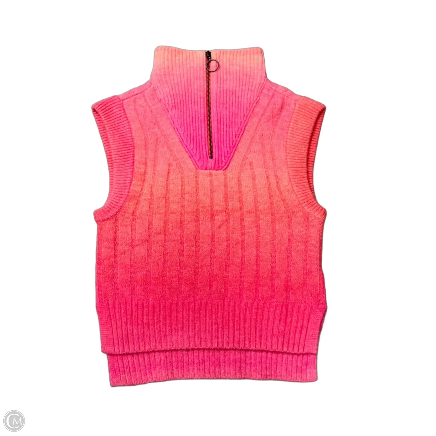 Vest Sweater By Anthropologie In Pink, Size: Xs