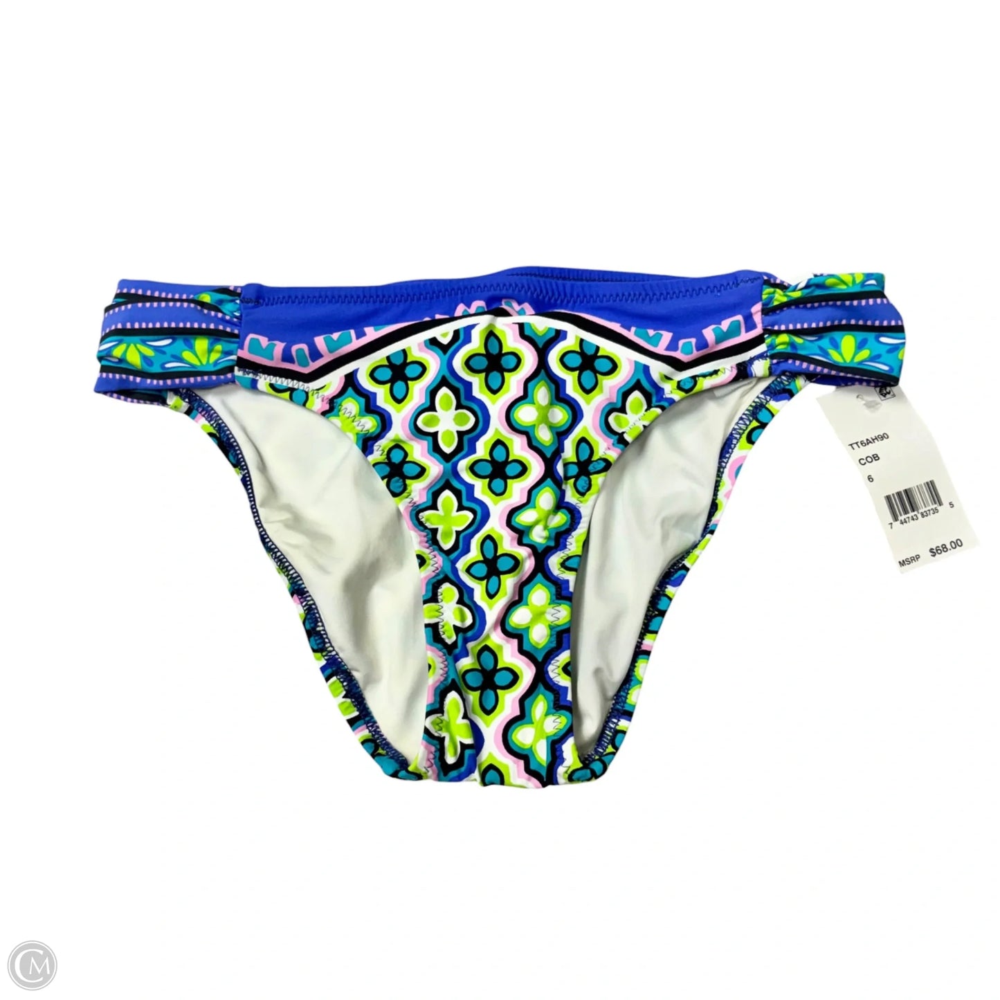 Swimsuit Bottom By Trina Turk In Blue & Green, Size: S