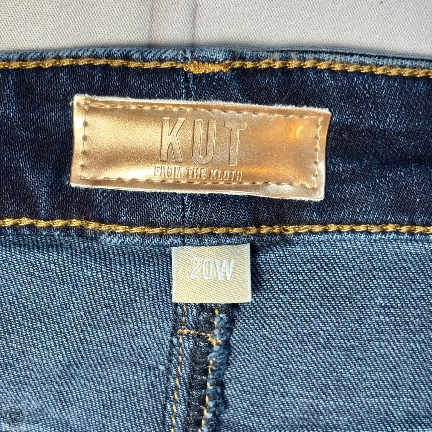 Jeans Wide Leg By Kut In Blue Denim, Size: 20