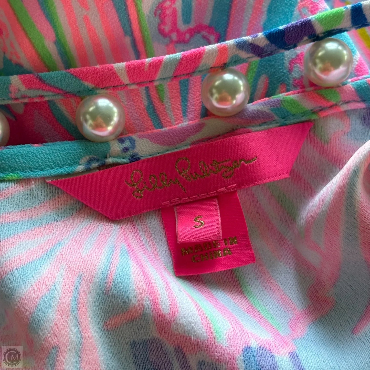 Dress Designer By Lilly Pulitzer In Blue & Pink, Size: S