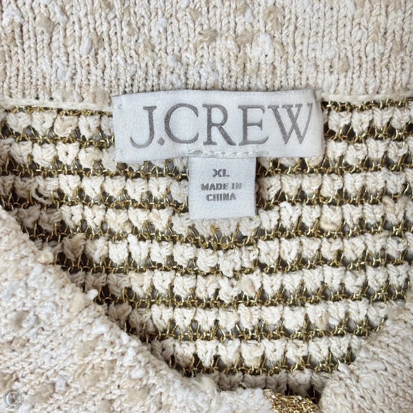 Sweater Cardigan By J. Crew In Gold, Size: Xl