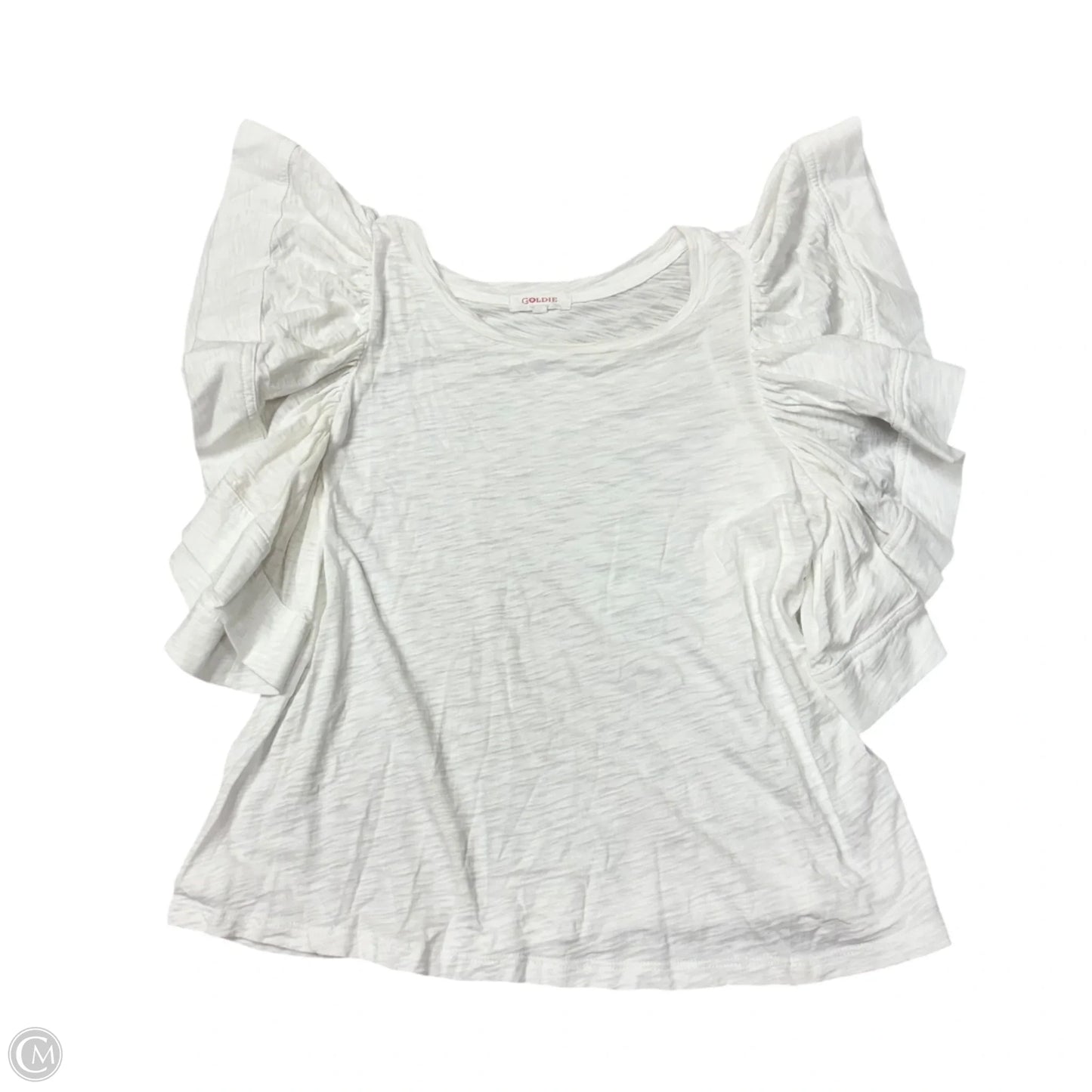 Top Short Sleeve By Goldie In White, Size: S