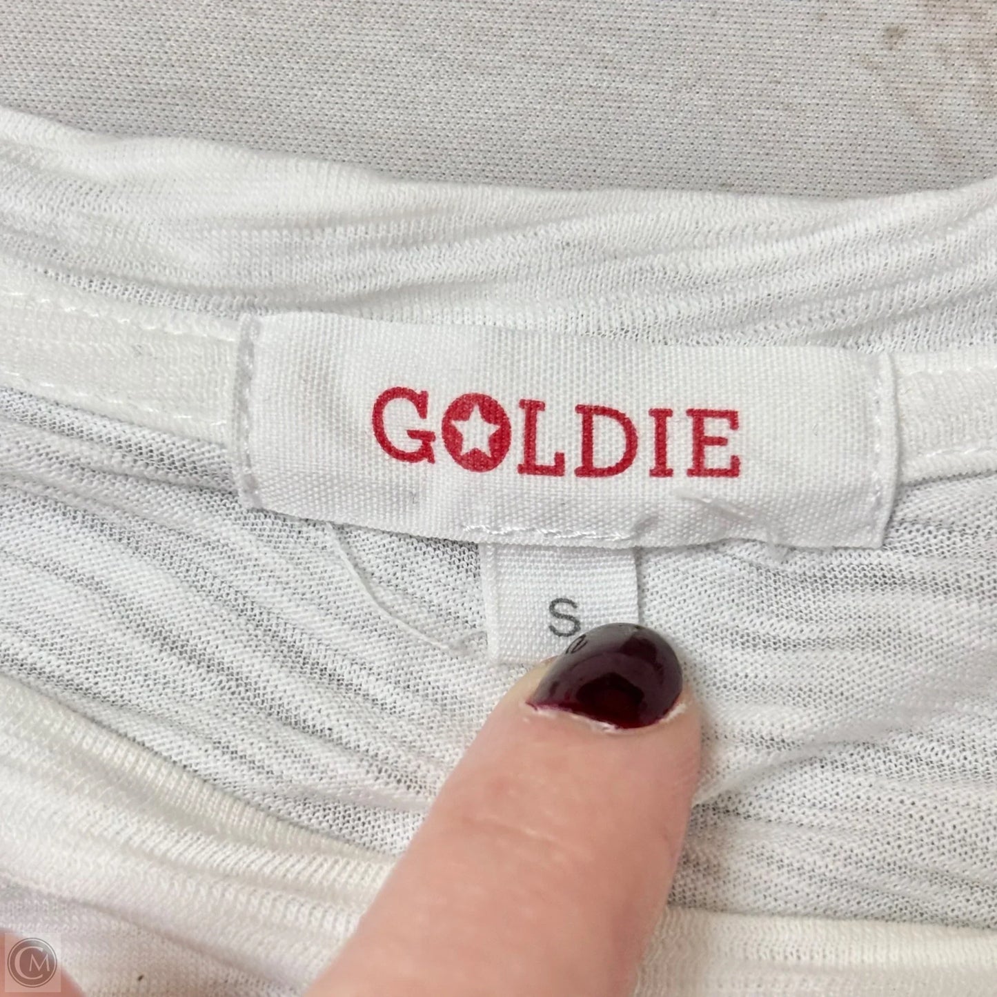 Top Short Sleeve By Goldie In White, Size: S