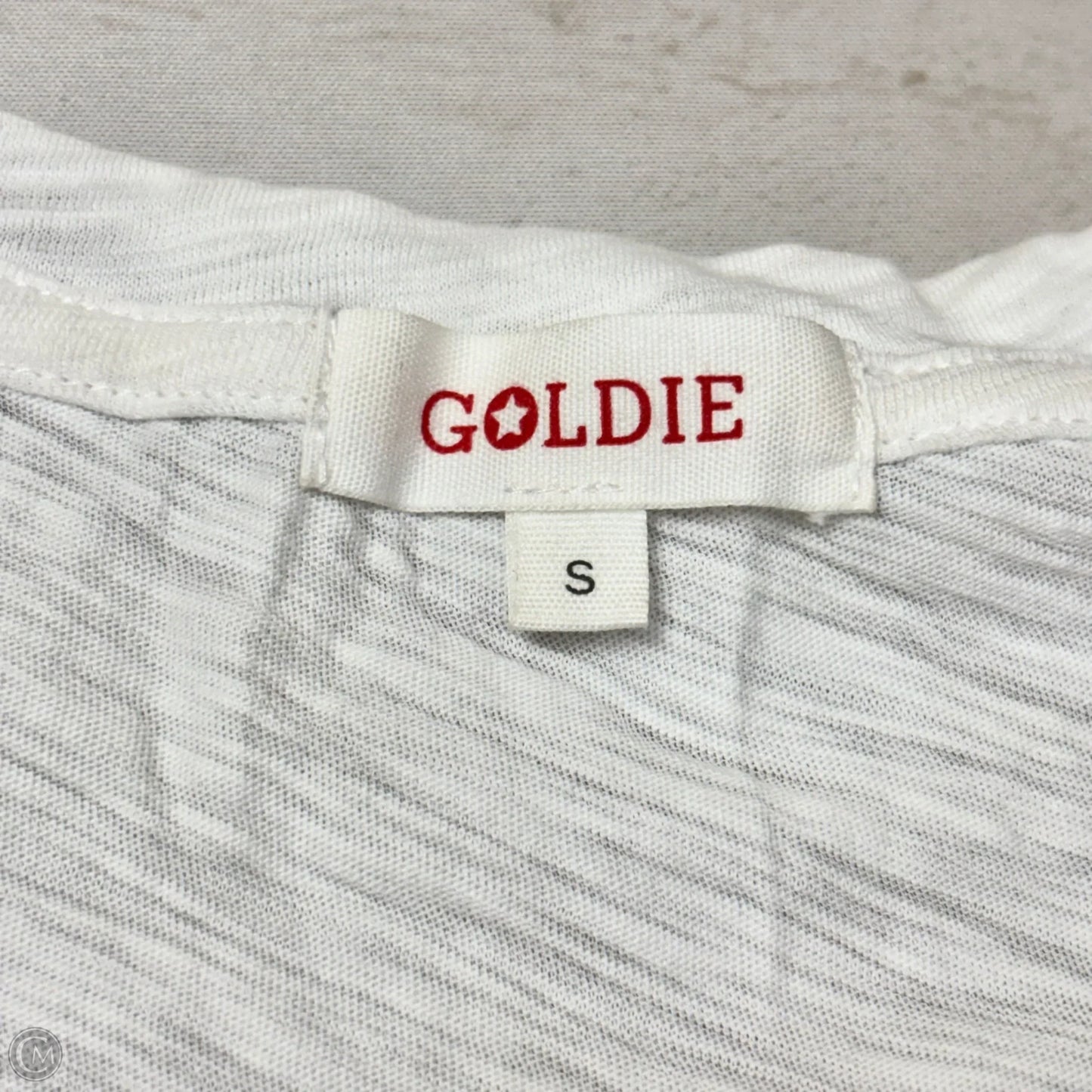 Top Short Sleeve By Goldie In White, Size: S