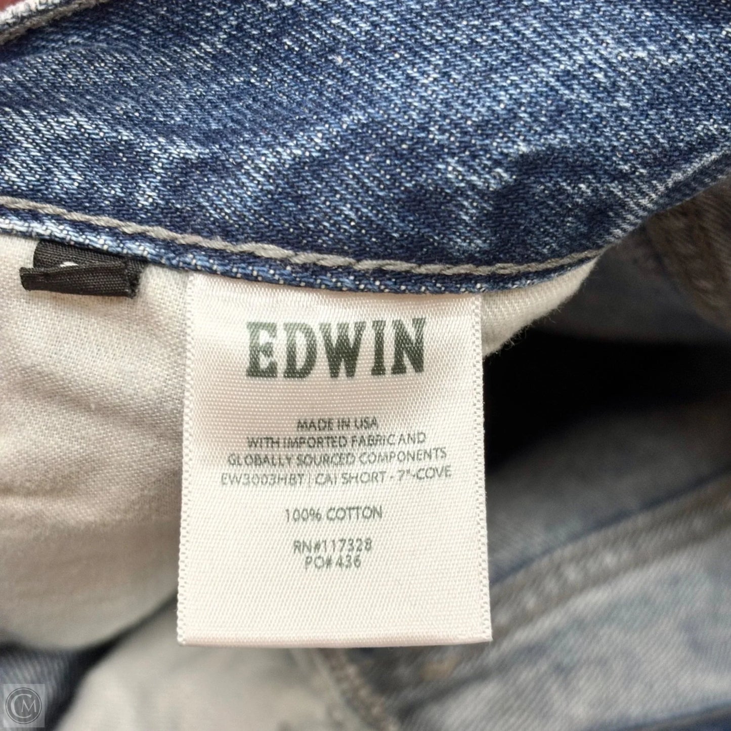 Shorts By Edwin In Blue Denim, Size: 10