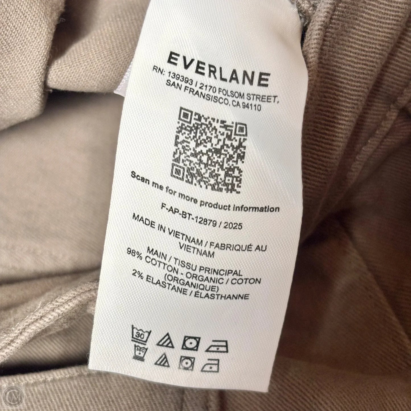 Pants Wide Leg By Everlane In Brown Denim, Size: 8