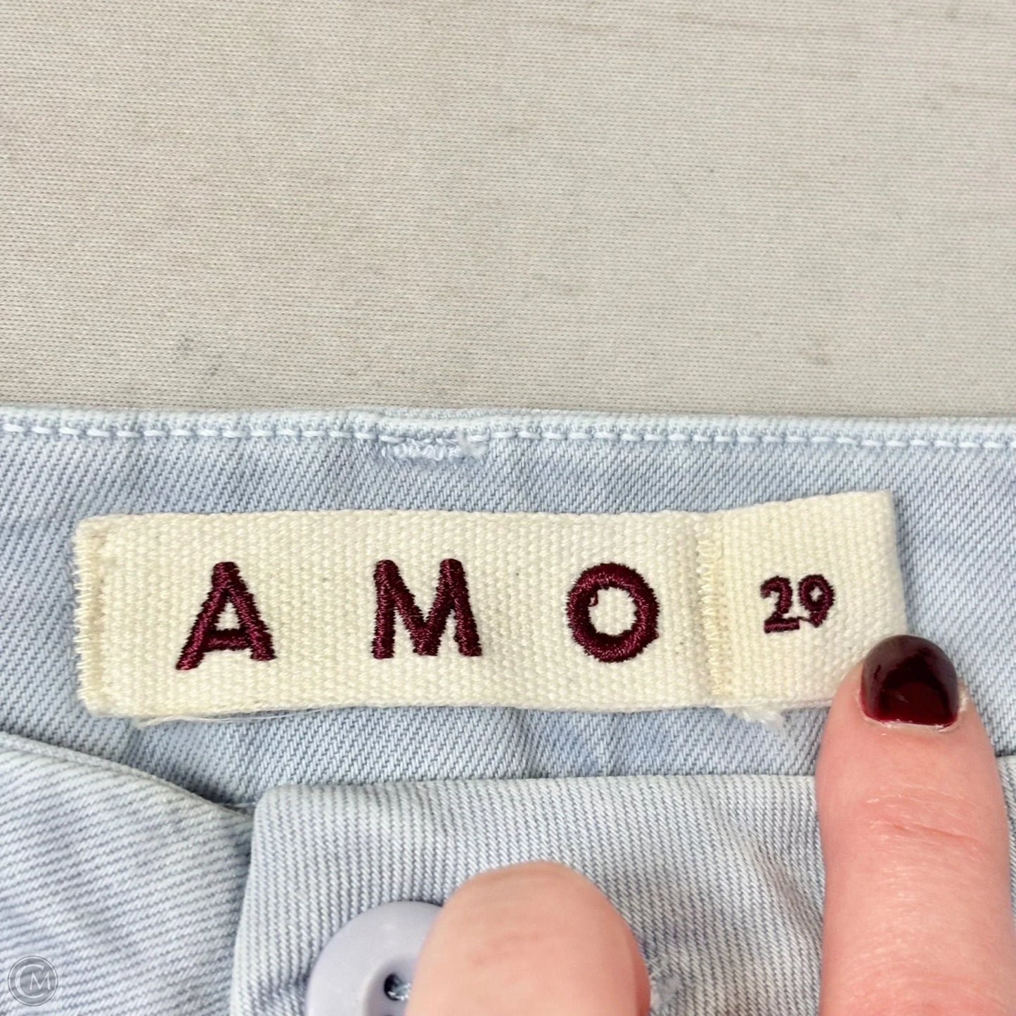 Jeans Straight By Amo In Blue, Size: 8