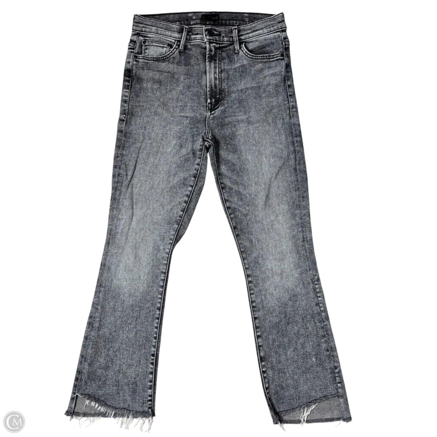 Jeans Straight By Mother In Grey Denim, Size: 6