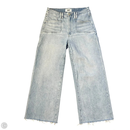 Jeans Wide Leg By Paige In Blue Denim, Size: 4