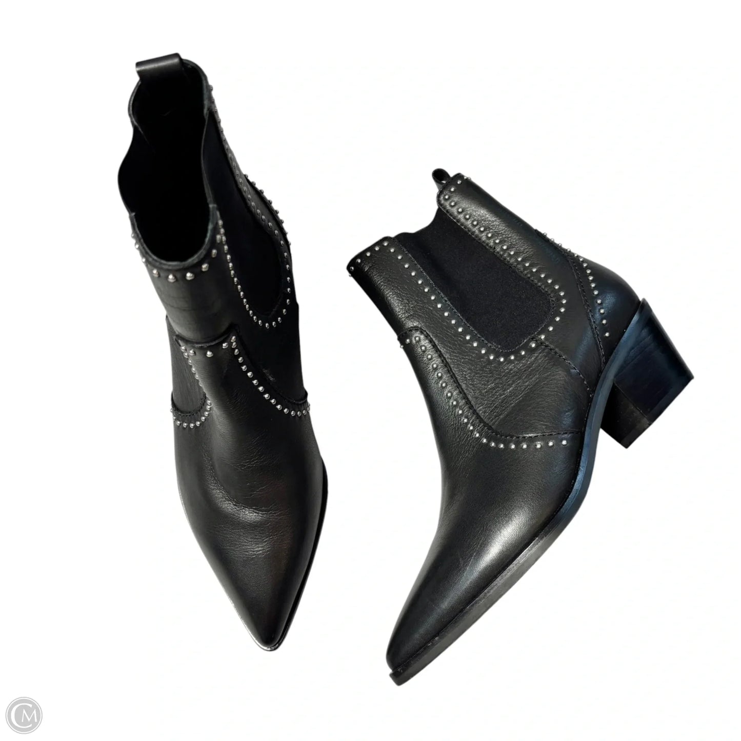 Boots Leather By Paige In Black, Size: 6.5
