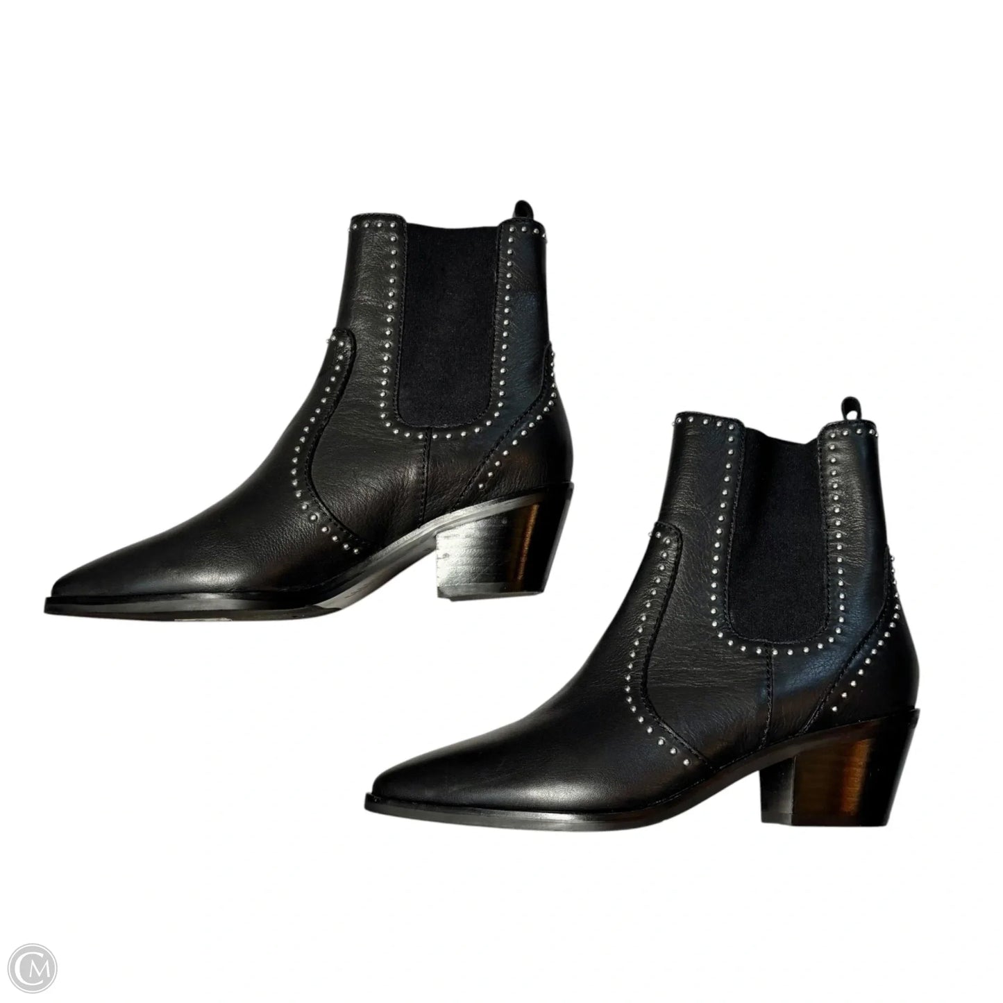 Boots Leather By Paige In Black, Size: 6.5