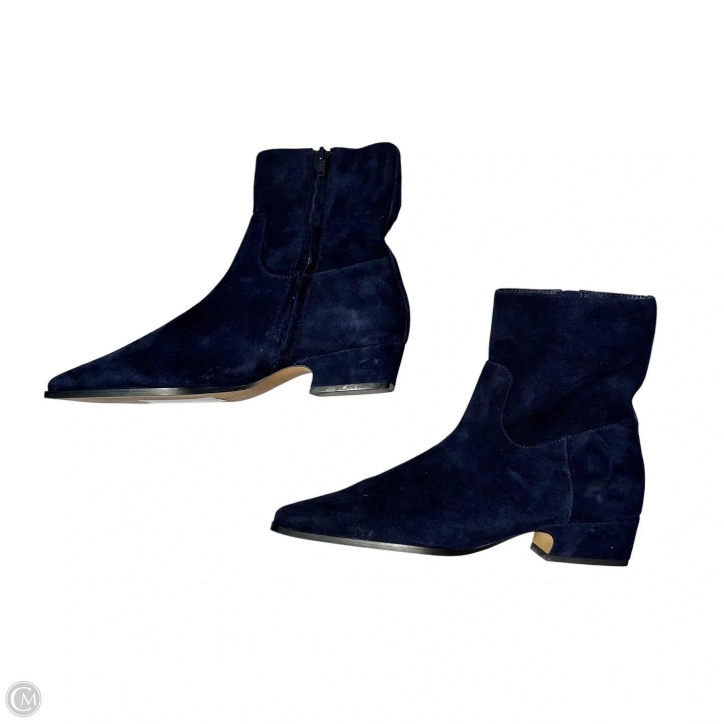 Boots Leather By Steve Madden In Navy, Size: 6.5