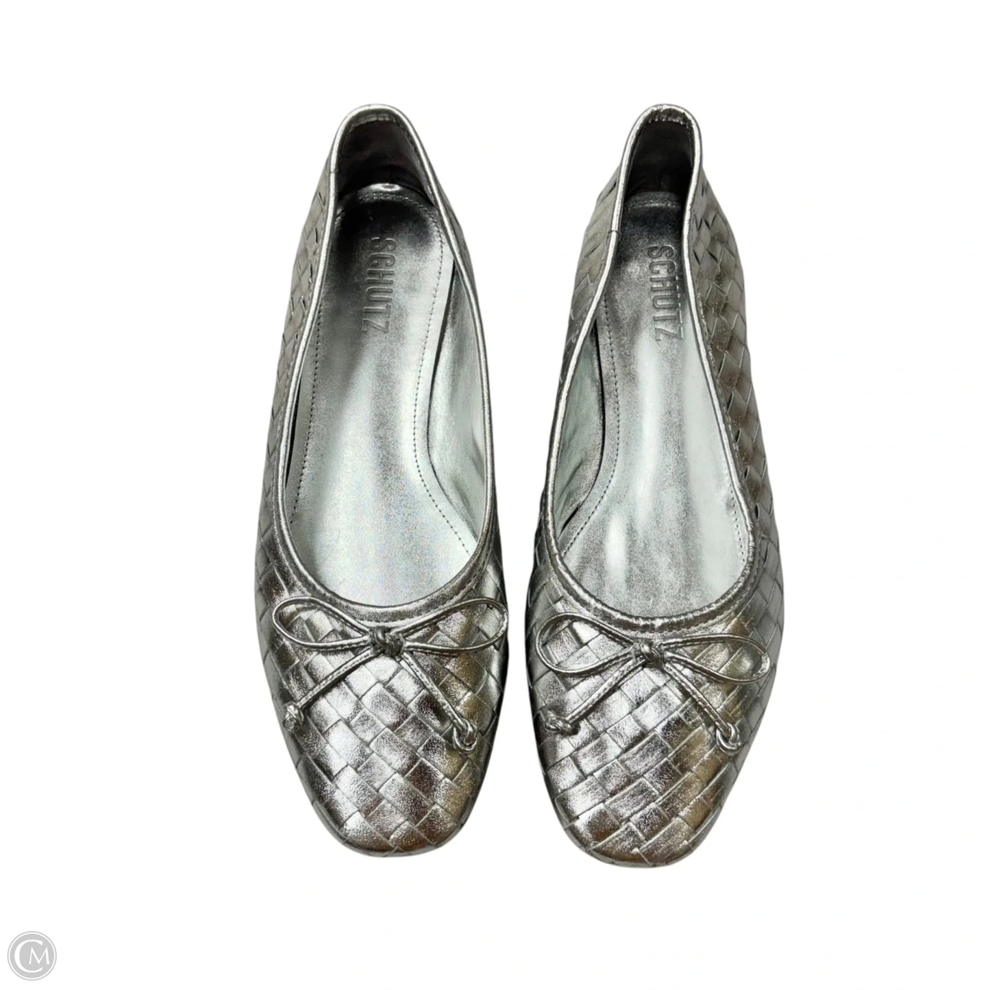 Shoes Flats By Schutz In Silver, Size: 7