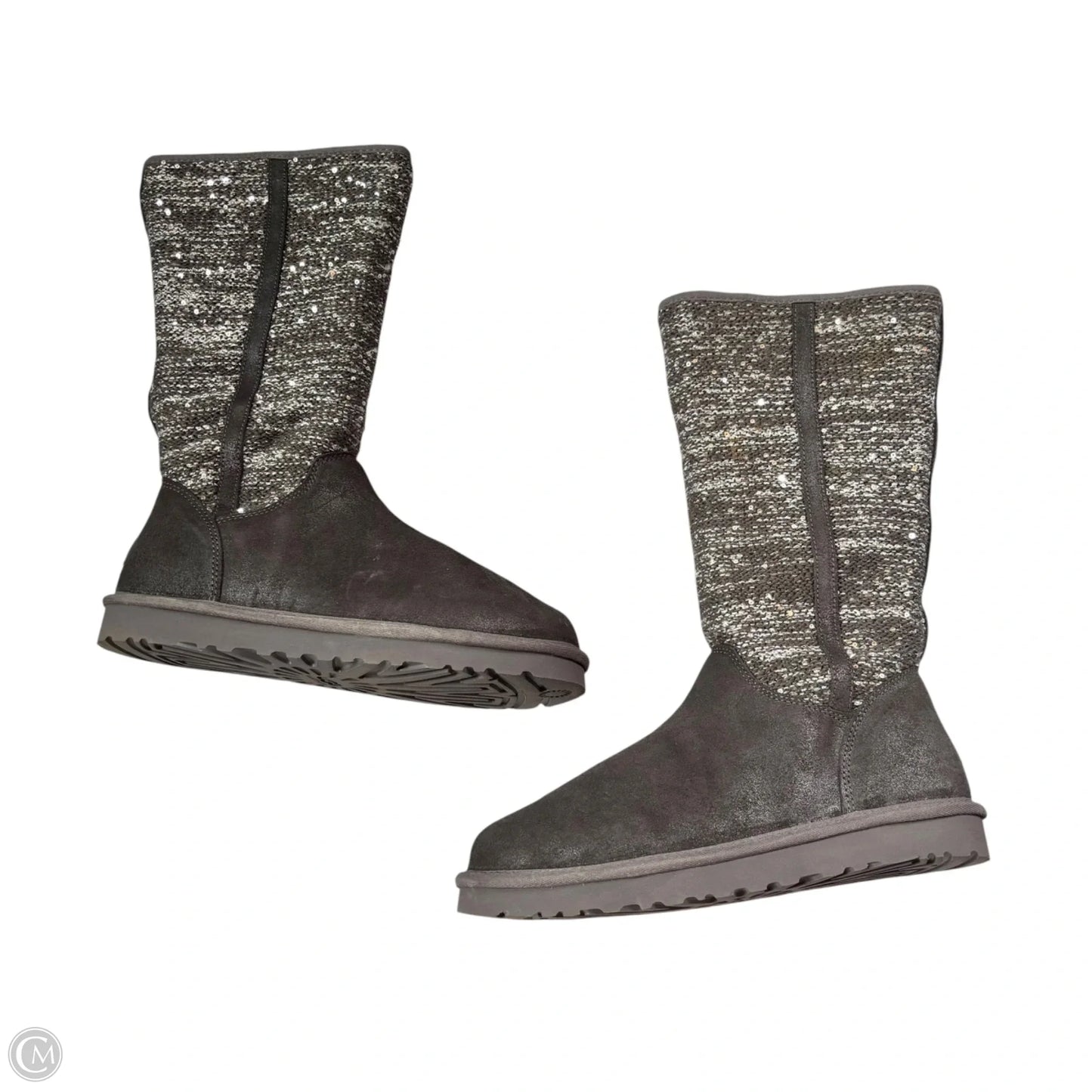 Boots Designer By Ugg In Grey, Size: 10