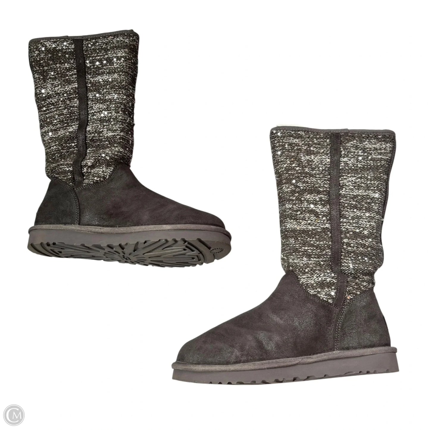 Boots Designer By Ugg In Grey, Size: 10