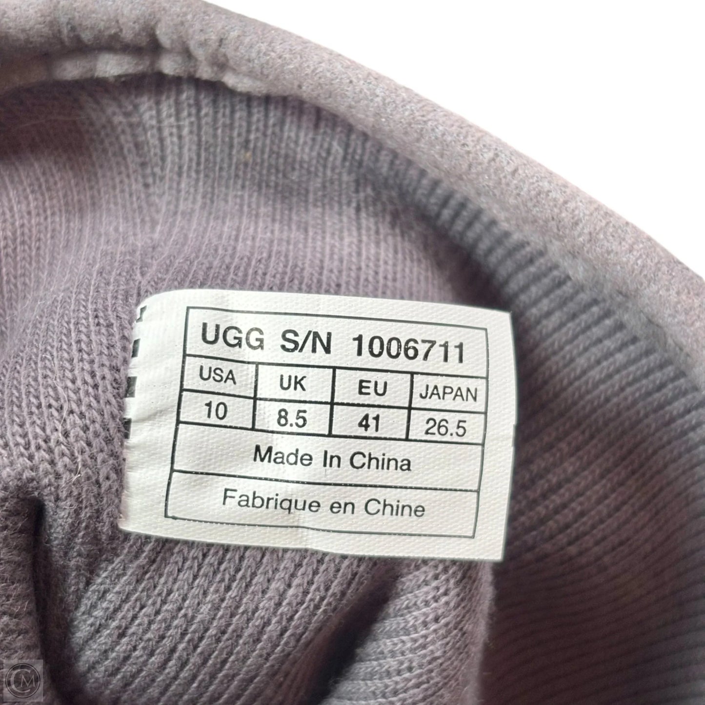Boots Designer By Ugg In Grey, Size: 10
