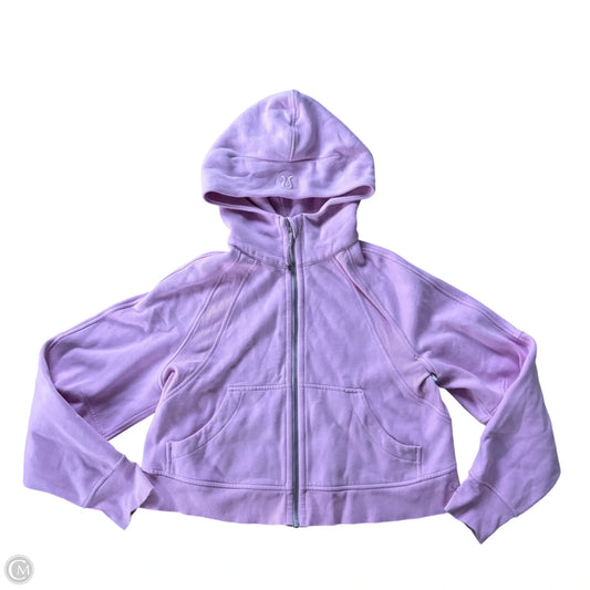 Athletic Sweatshirt Hoodie By Lululemon In Purple, Size: S