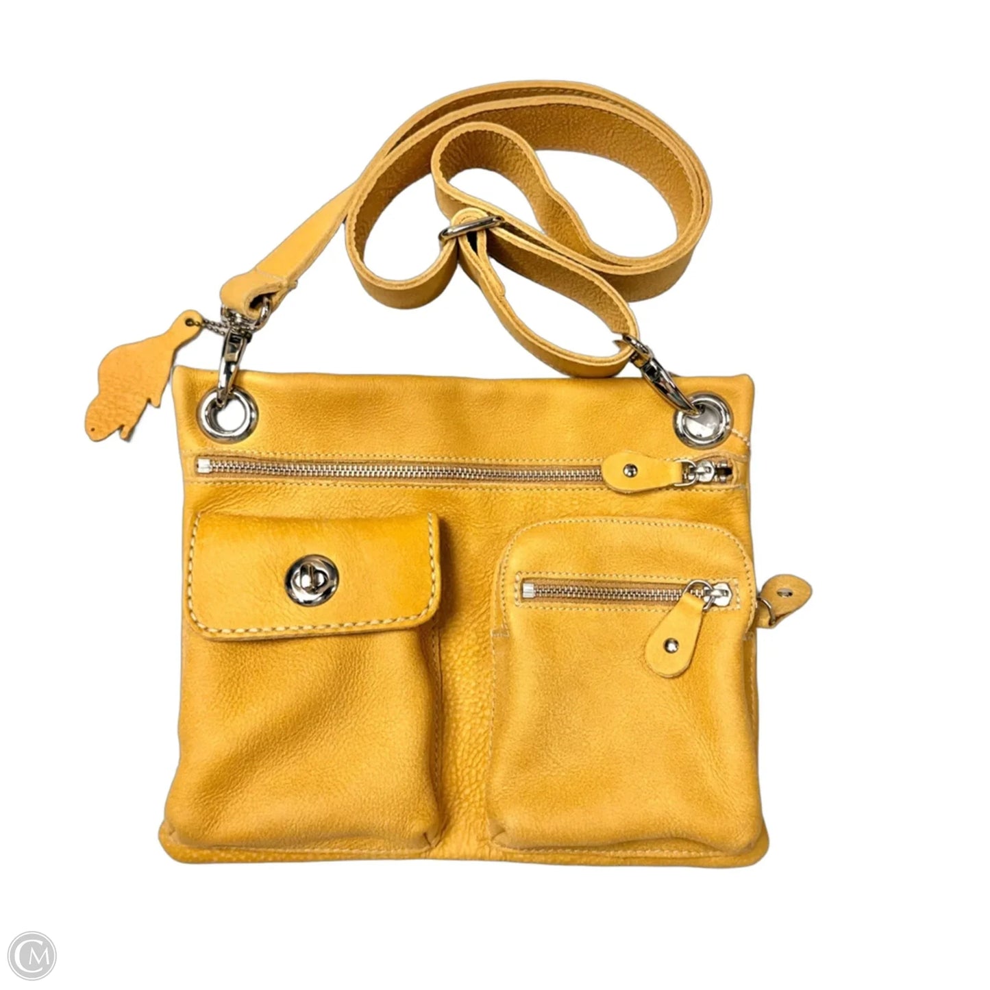 Crossbody Leather By Roots, Size: Medium