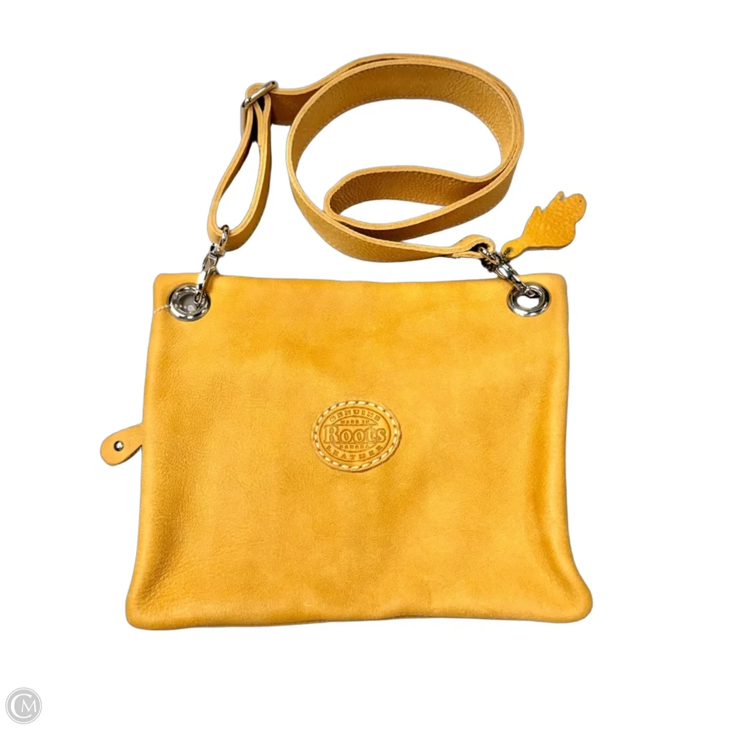 Crossbody Leather By Roots, Size: Medium