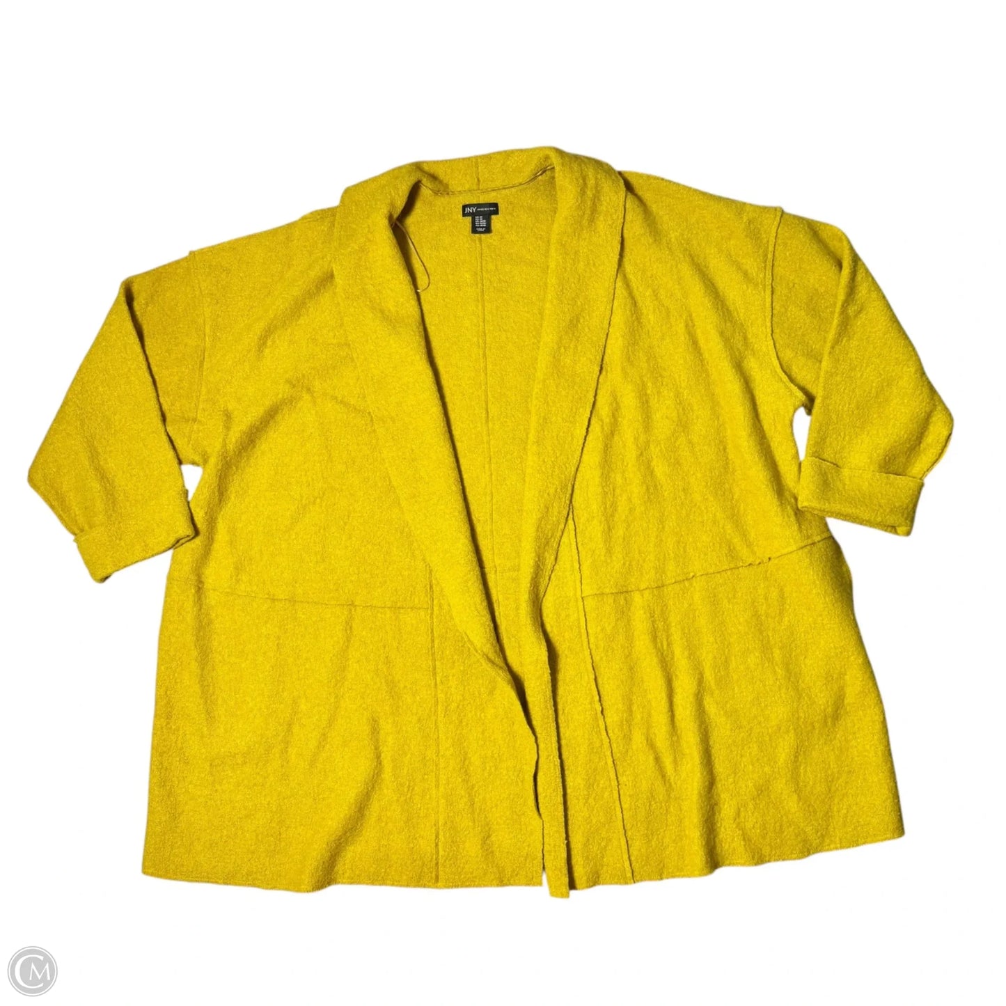 Sweater Cardigan By Jones New York In Yellow, Size: 3x