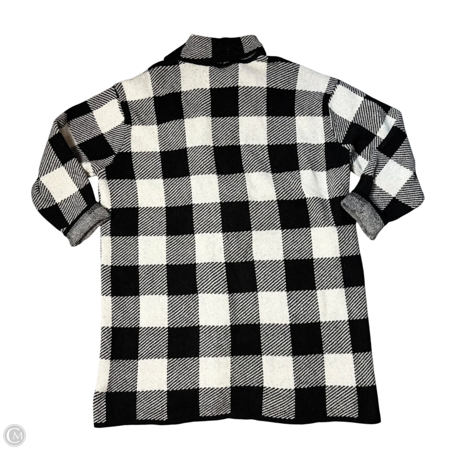 Sweater Cardigan By Lane Bryant In Plaid Pattern, Size: 4x