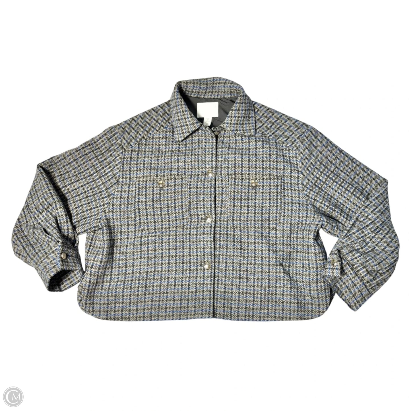 Jacket Other By H&m In Blue & Grey, Size: S